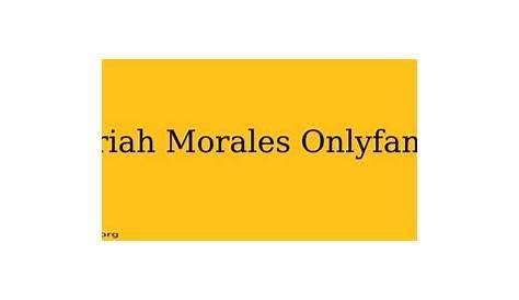 amariah morales leak|Unraveling The Amariah Morales Leak: What You Need To Know